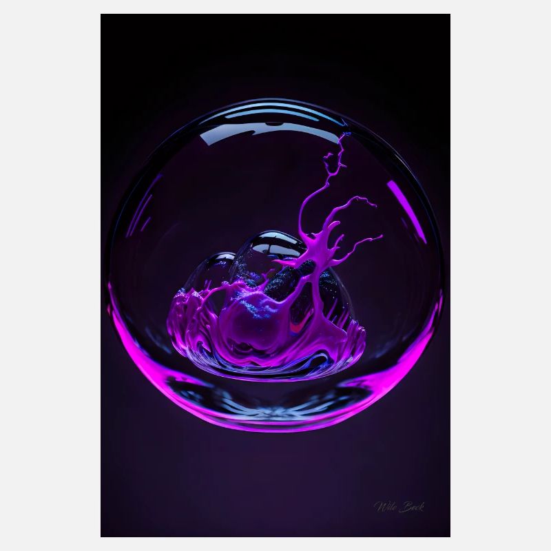 Kaos in a bubble magenta 2