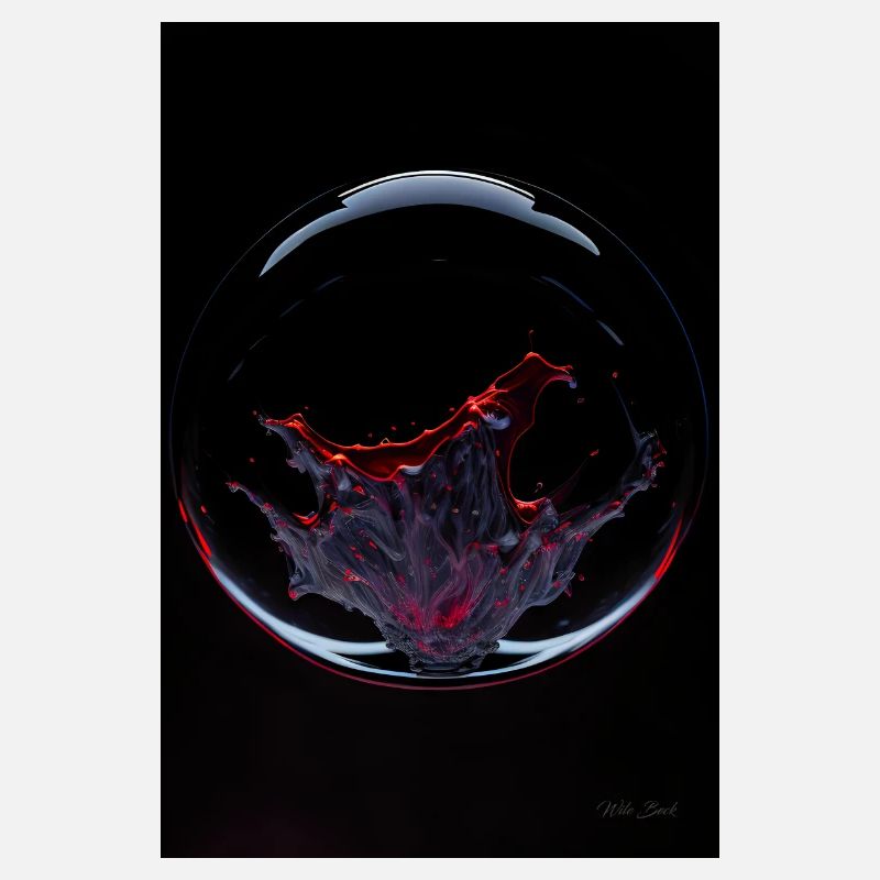 Kaos in a bubble red 1
