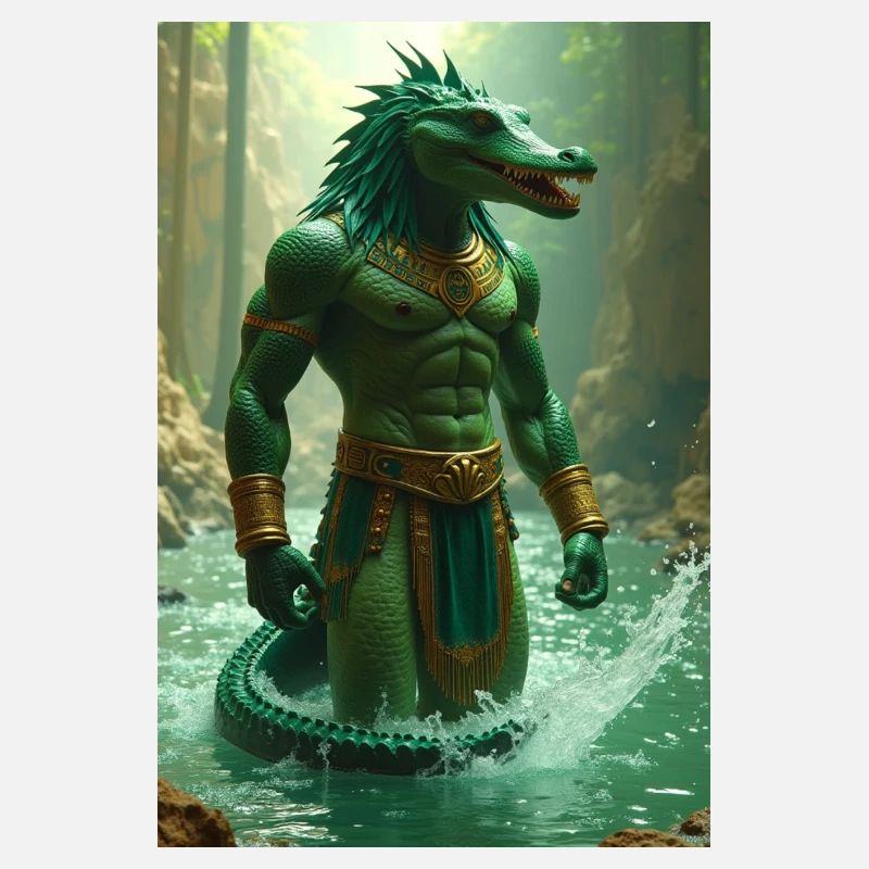 Sobek, krokodilköpfiger Gott im Nil