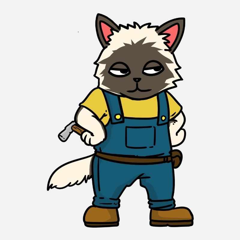 Craftsmen Construction site Carpenter Professions Cat