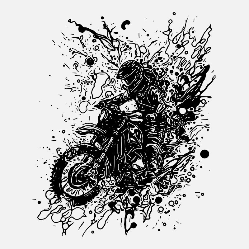 Splash Style Motorcycle Racing Off-Road Riding