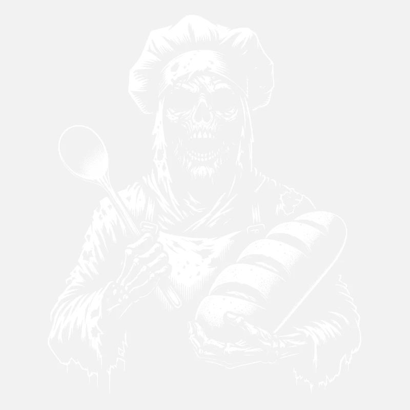 Zombie als Bäcker - gruseliger Horror Bäcker