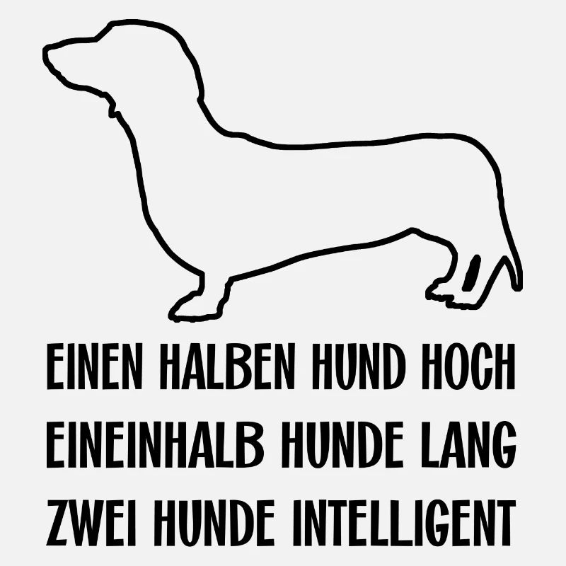 Schlauer intelligenter Dackel ich liebe Dackel