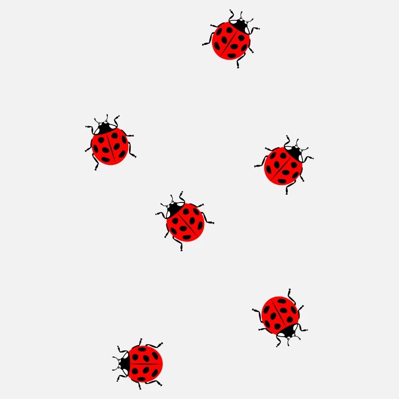 Beaucoup de carnaval d'été de filles d'insectes coccinelles