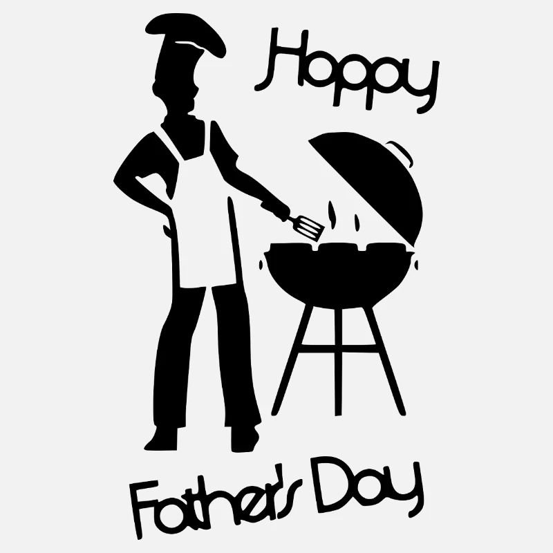 Happy Fathers Day - Grill Schwarz