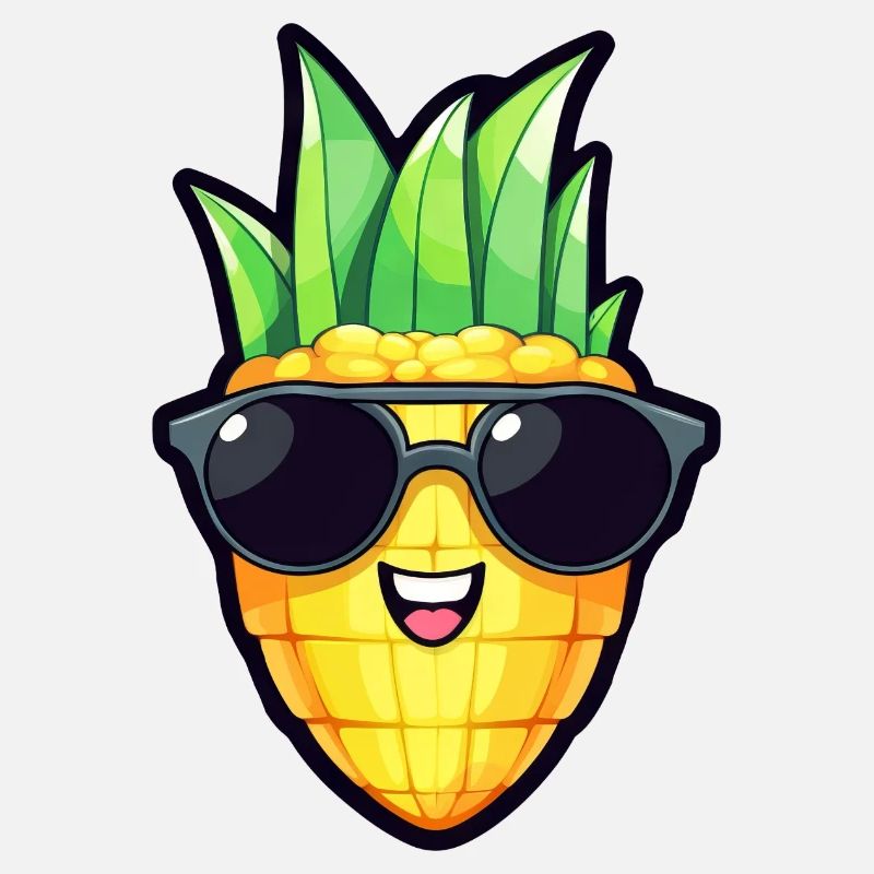 Cool corn with sunglasses - Original vegetables