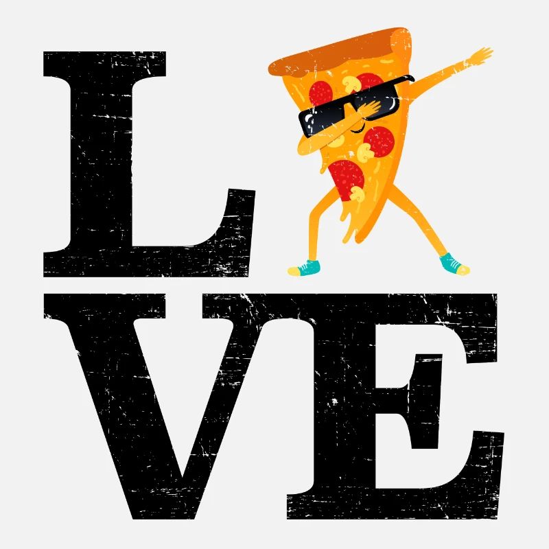 Love Pizza Dab Sonnenbrille Cool