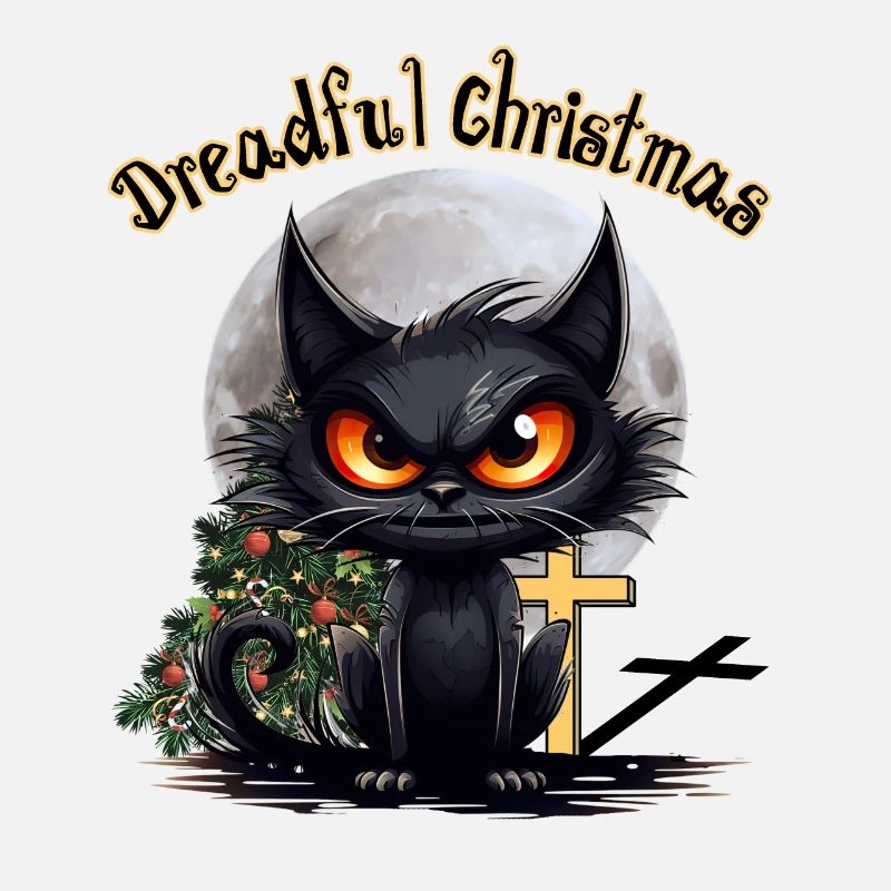 Dreadful Christmas Grummelige Wütende Katze