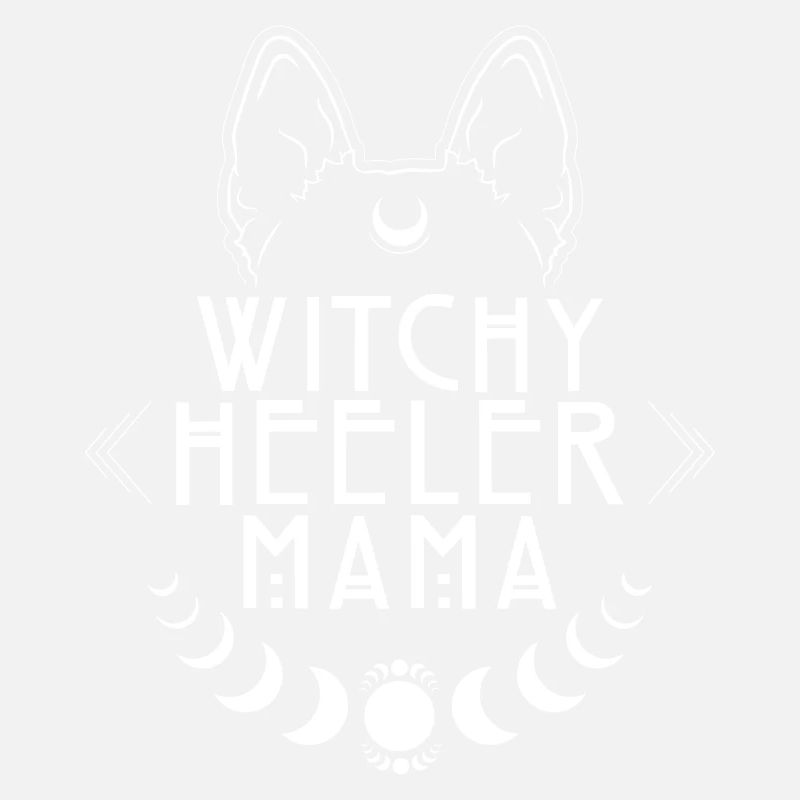 Witchy Heeler Mama Cattle Dog Hunde Hexe Hexen