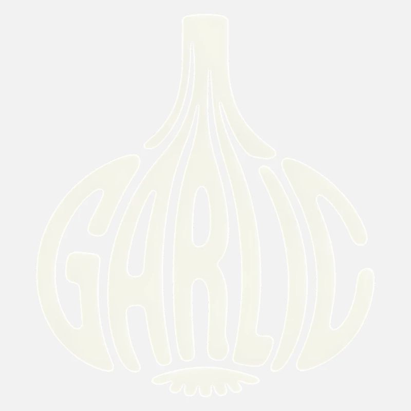Garlic - Cool Vegetable Logo
