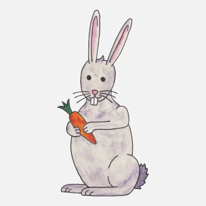 lapin mignon lapin avec carotte