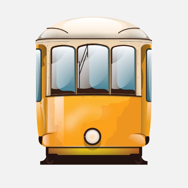 Tramway jaune