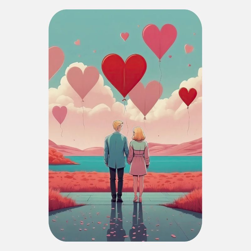 Paar am Valentinstag