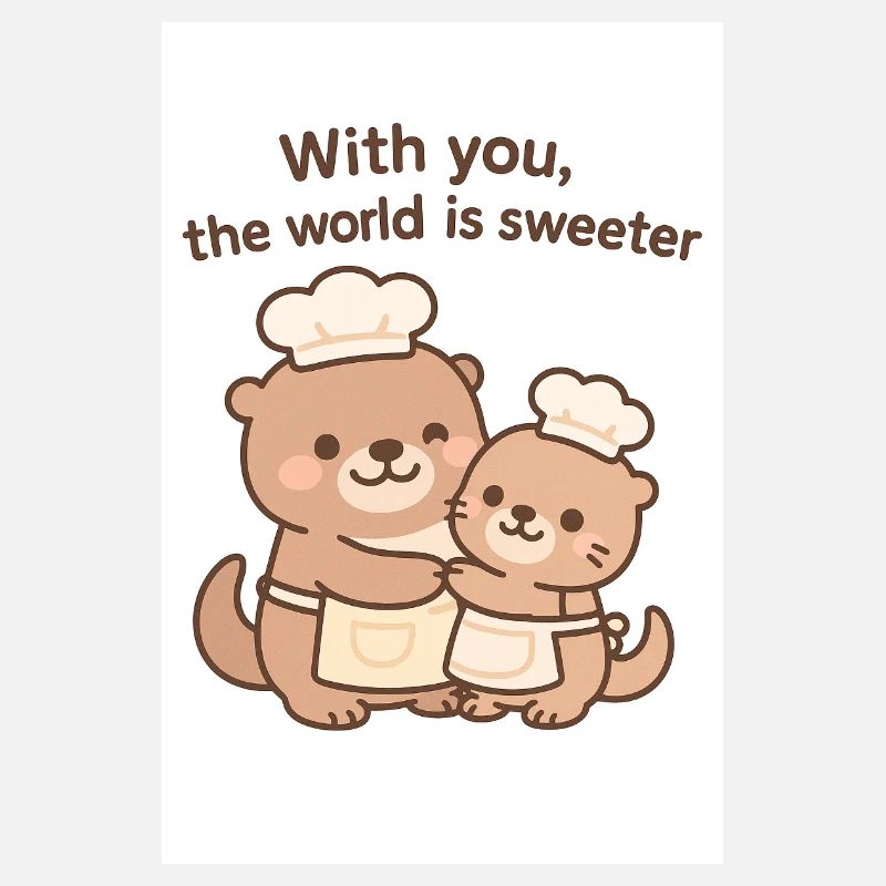 Mit dir wird die Welt süßer – Süßer Kawaii Otter