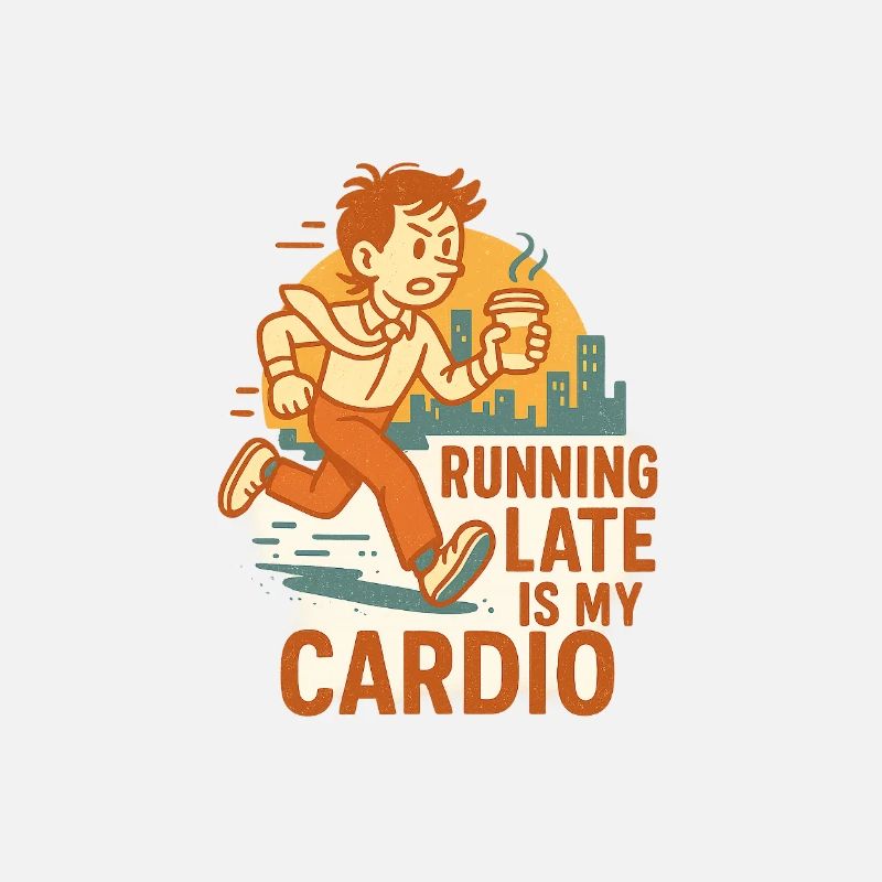 Running late cardio man