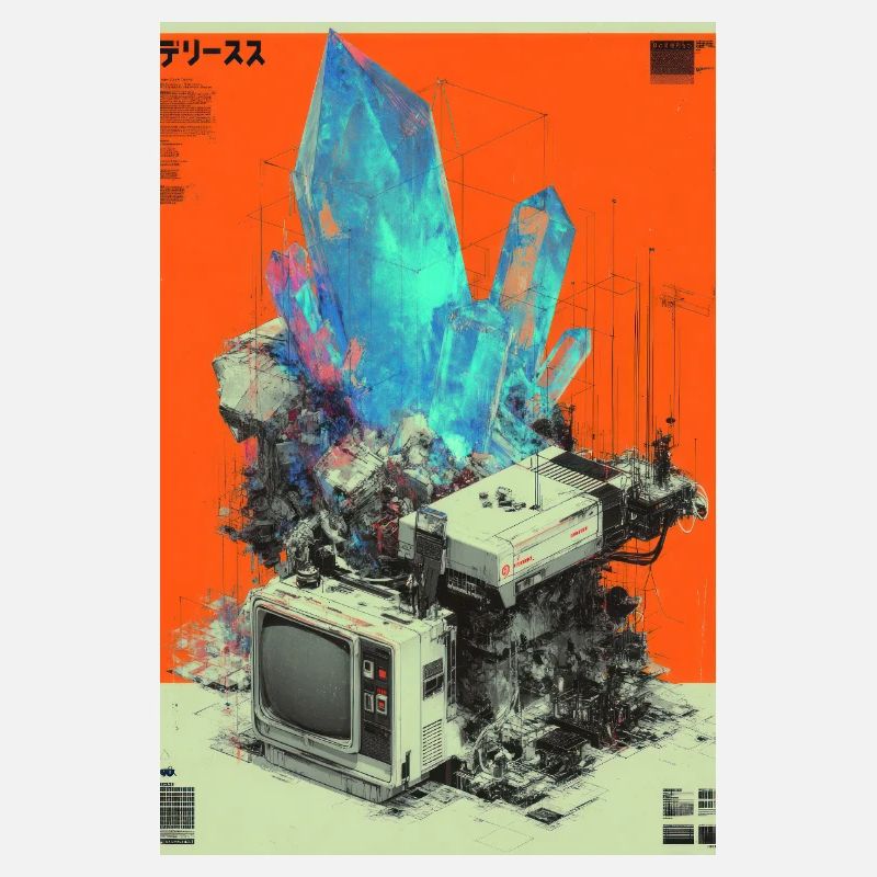 Retro Tech Crystal Fusion