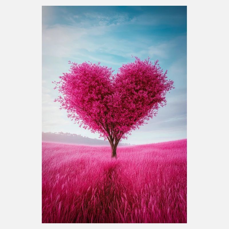 Herzförmiger Baum der Liebe