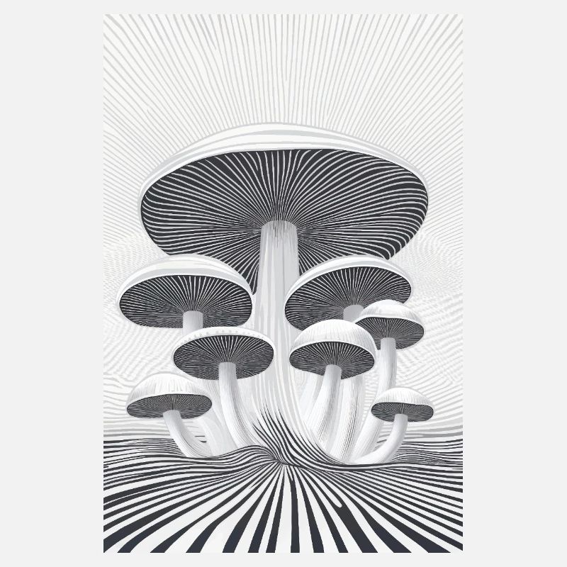 Forêt de champignons optiques