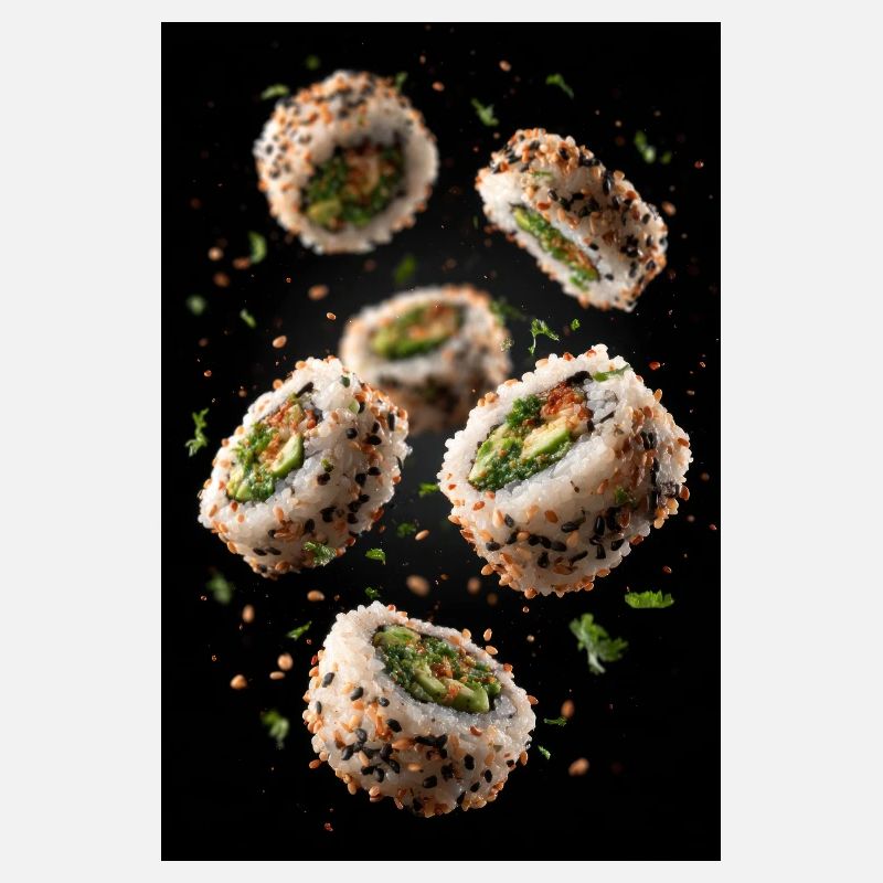 Sesame Sushi Roll Explosion