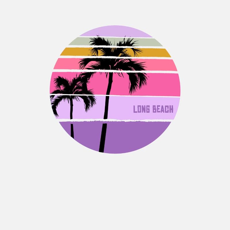 Cool Long Beach California Palm Tree Artistic