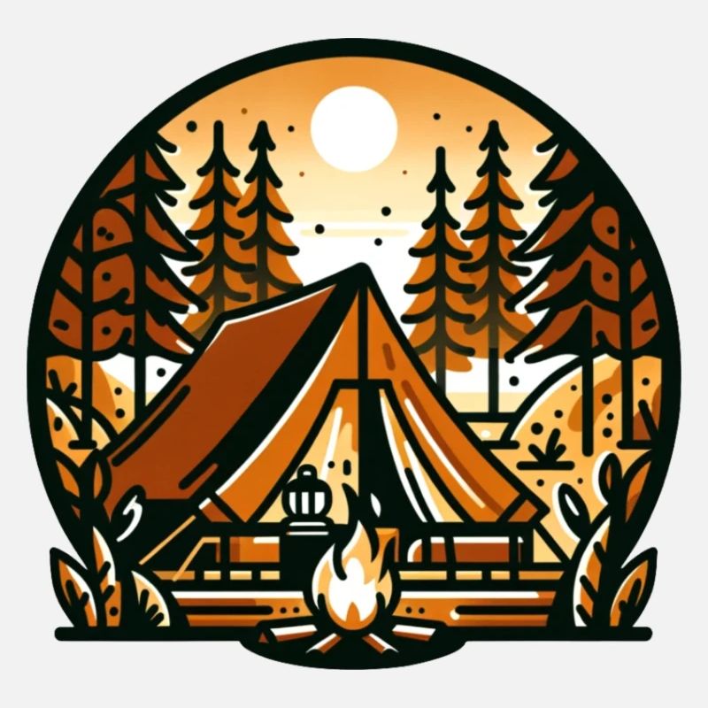 Camping im Wald