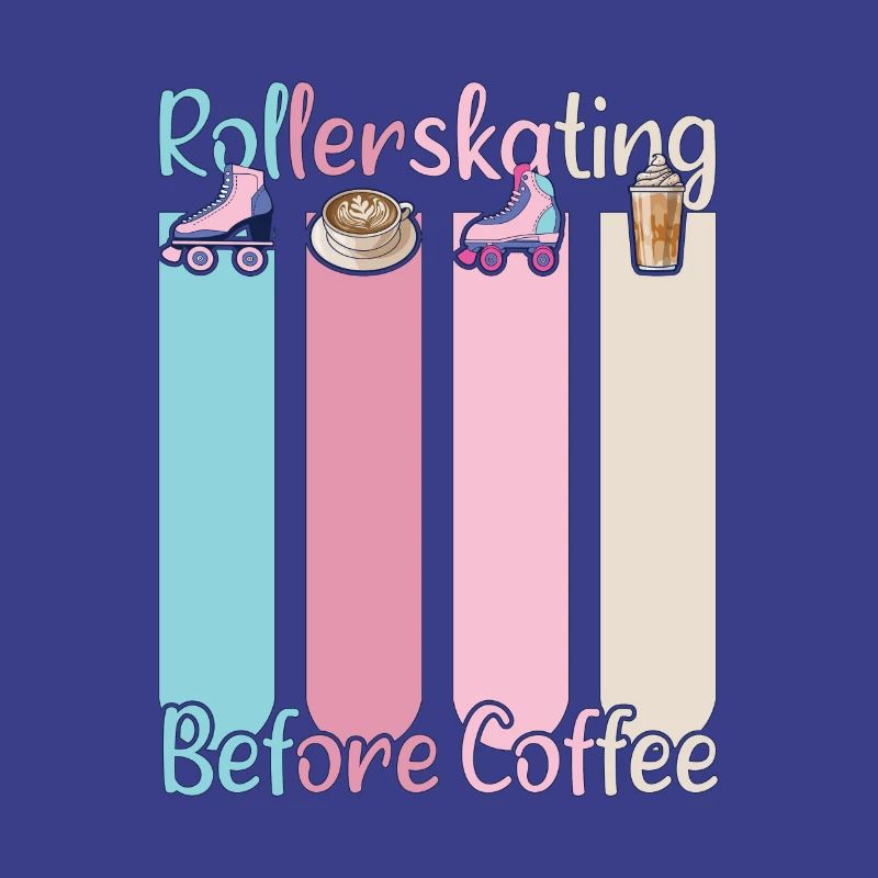 Rollerskater Party Rollerskating Before Coffee