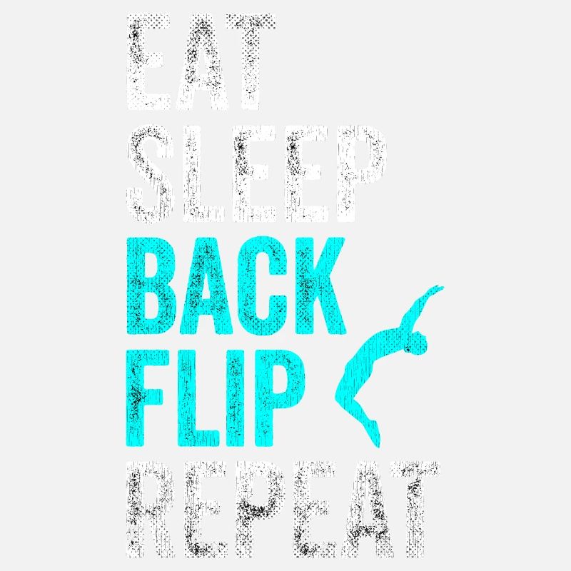 Eat Sleep Back Flip Repeat Shirt Gymnastic Tee