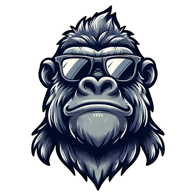 Cool Gorille Sunglasses Monkey