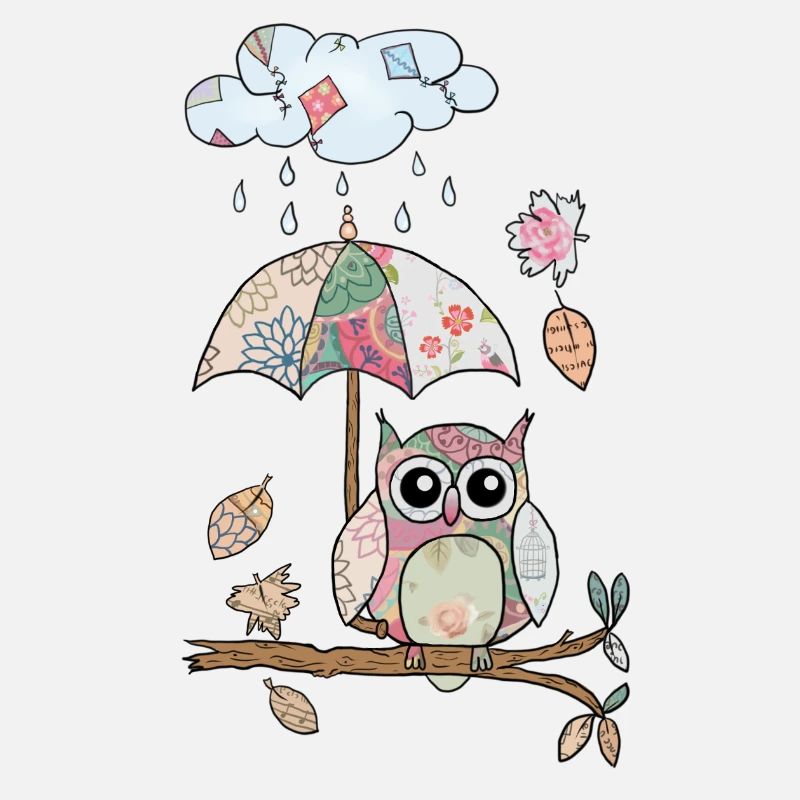 Eule_im_Regen
