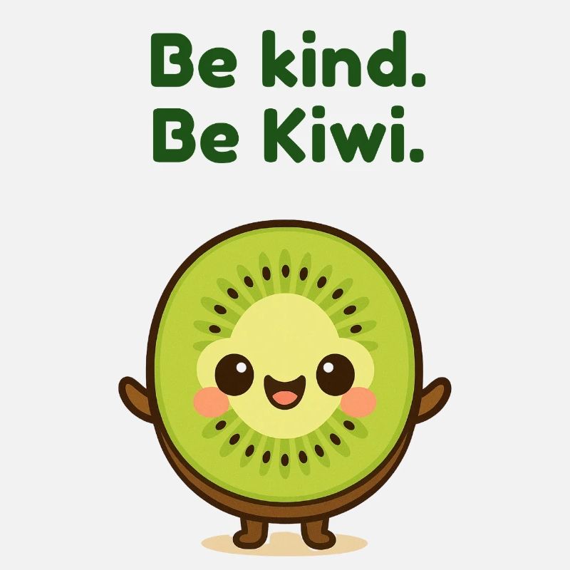Be Kind Be Kiwi Cartoon