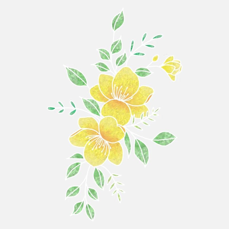 Fleur jaune orangé