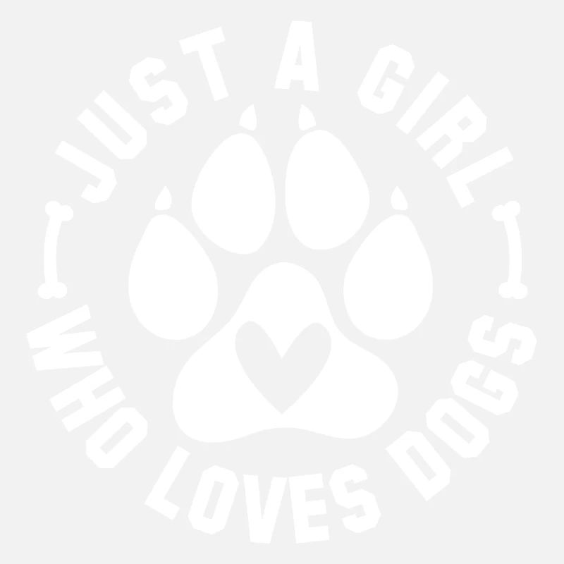 Nur ein Mädchen, das Hunde liebt