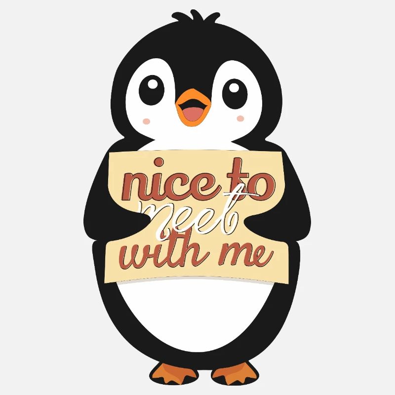 Pingouin avec Sympa de me rencontrer