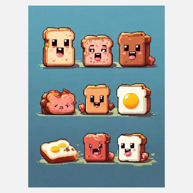 Pixelart, Frühstück