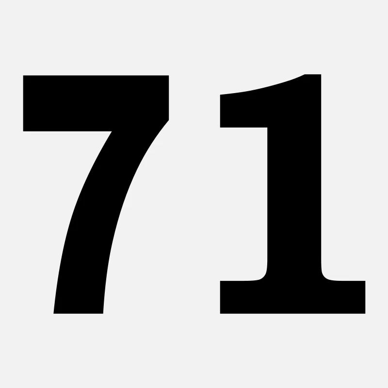 Number - 71 – Seventy One