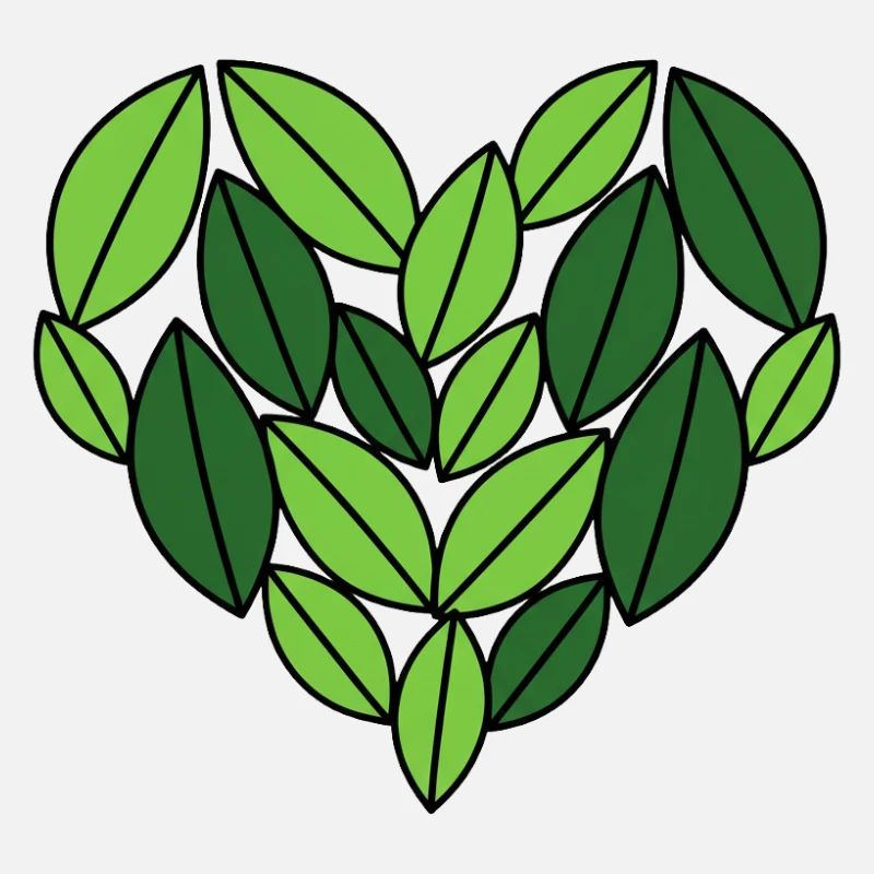 Leaf Heart Nature Design