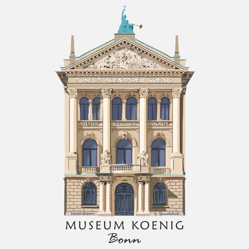 Bonn, Musée König, dessiné à la main