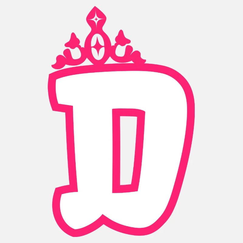 Monogrammierte Kleinkind Mädchen Krone