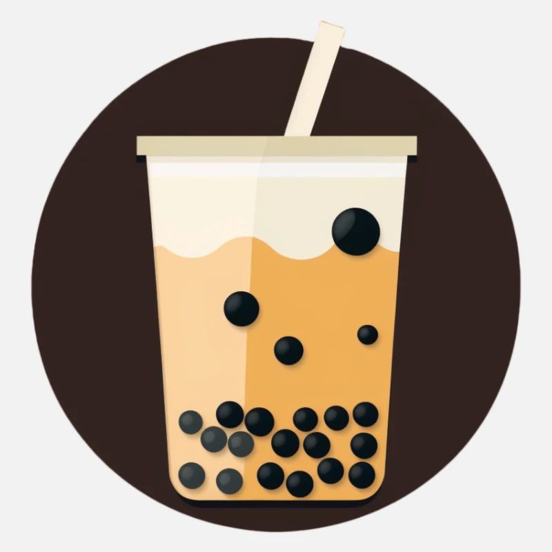 Round Bubble Tea Icon