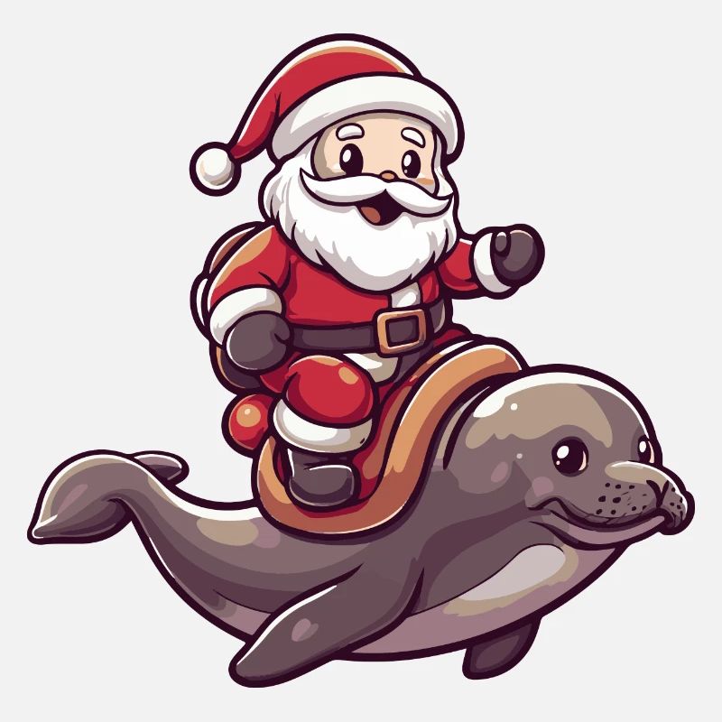 Robbe Tier Weihnachtsmann