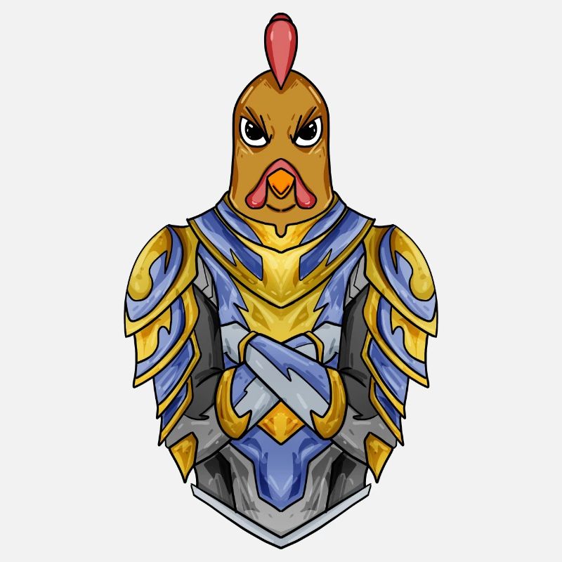 Knight Chicken with Armor Crusader