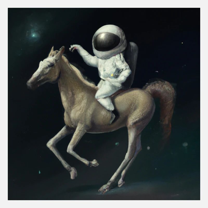 Astronaute à cheval