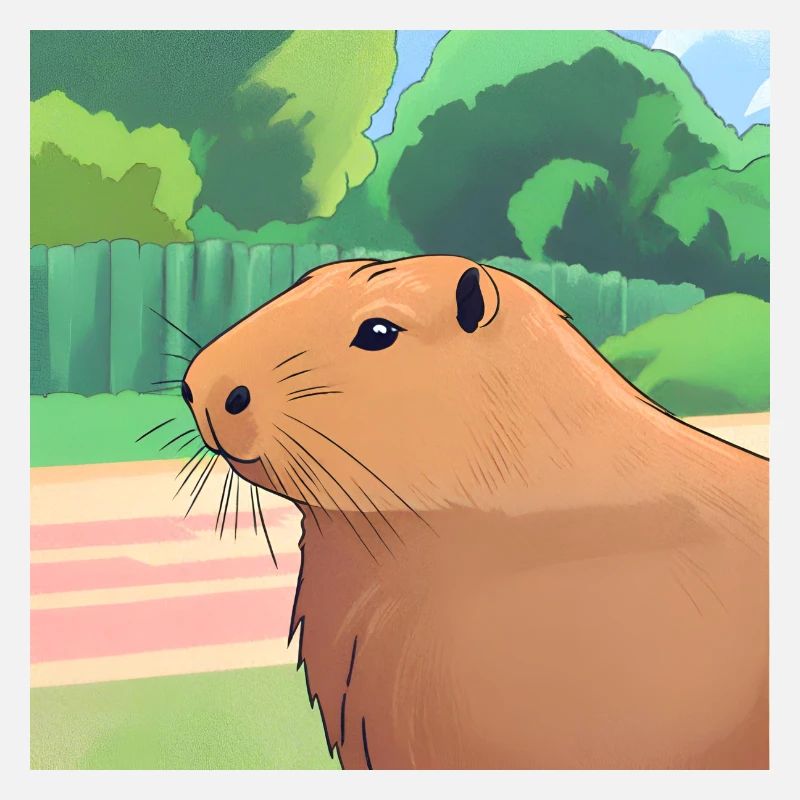 Ein brauner Capybara
