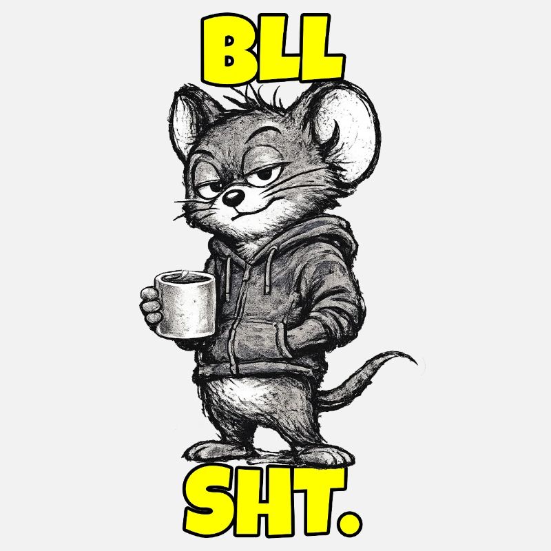 BLL SHT. – Maus mit Kaffee (Sarkasmus)