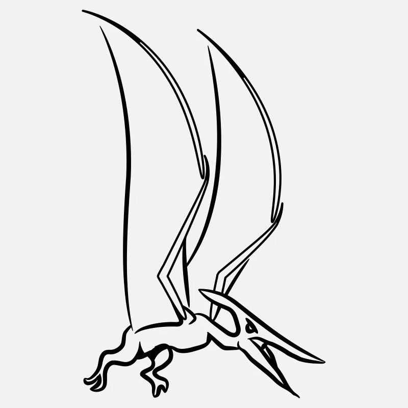 Saurian Pteranodon pterodactyl