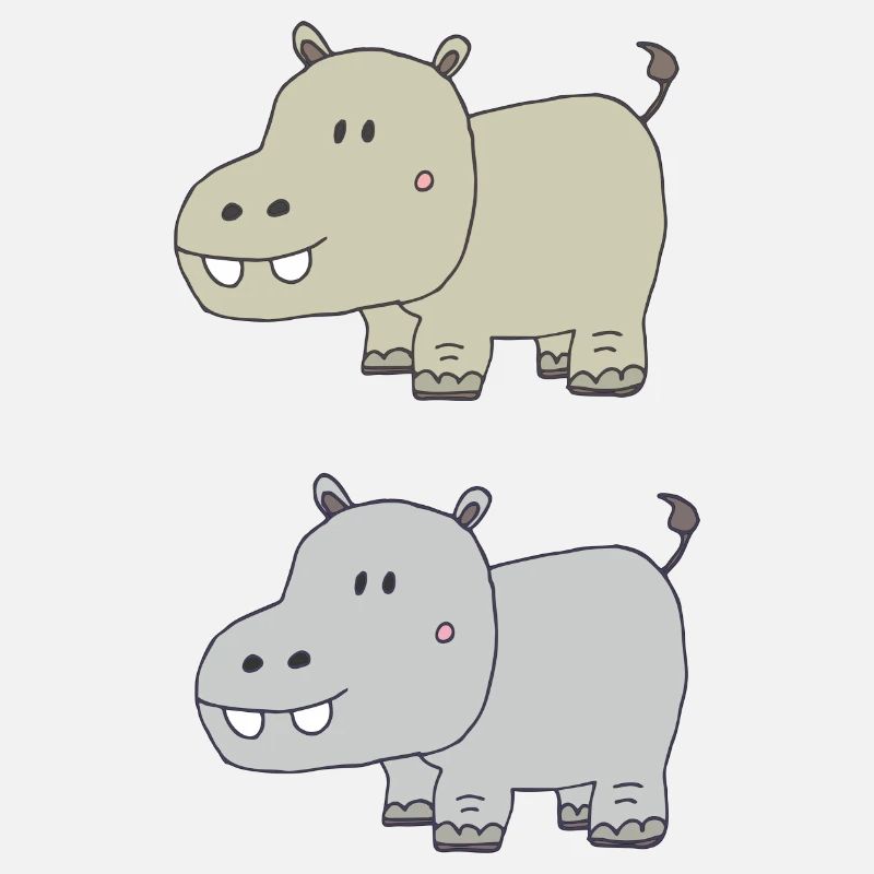 Hippopotames double