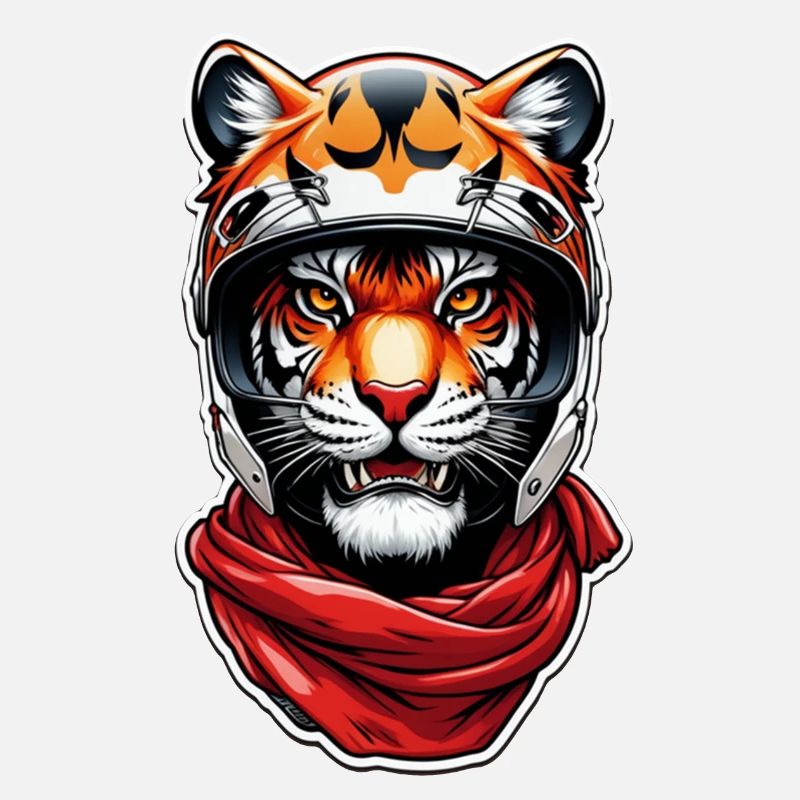 Biker Tiger - Motorrad Geschenk