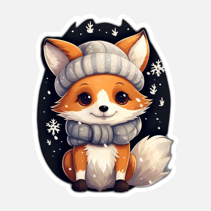 Fuchs in Winternacht