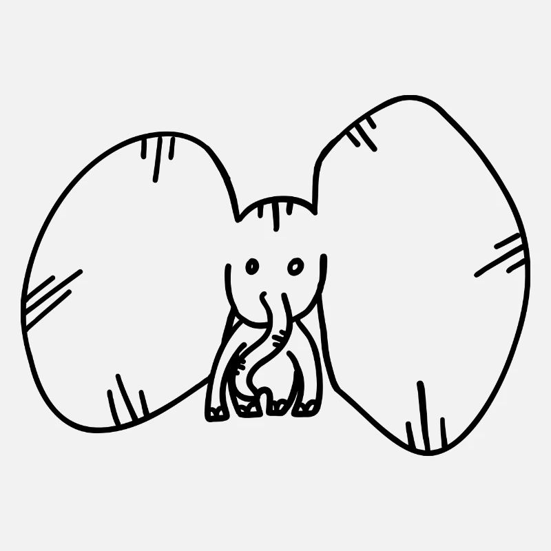Funny Elephant Giant Ears Comic