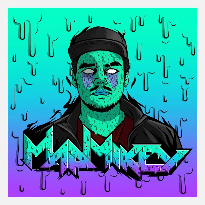 MadMikey Grime Art Sticky Green